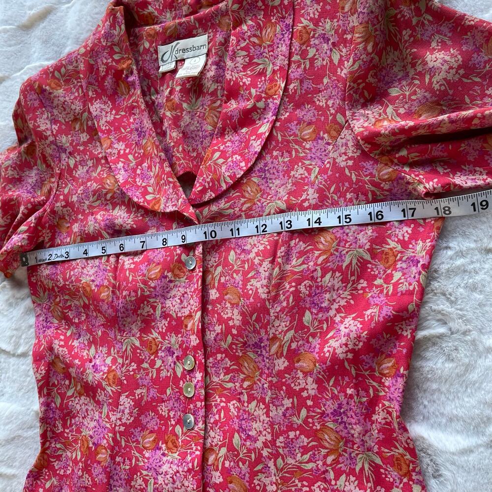 ð¥Vintage Dressbarn Floral Whimsy Cottagecore Coastal Flowy Feminine Maxi Dress - Picture 13 of 16